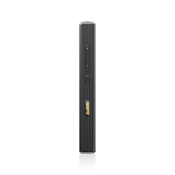 FiiO M33 R2R music player, black, side view