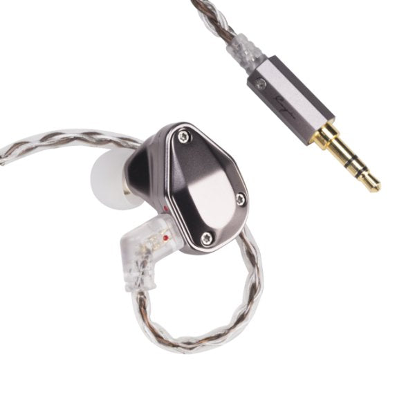 Cayin YB04 balanced-armature in-ear monitors, with cable and plug