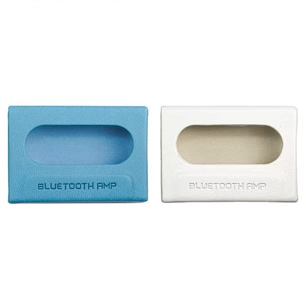 Snowsky Retro Nano leather case, blue and white