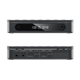FiiO DM13 portable CD player, black, front and rear panels