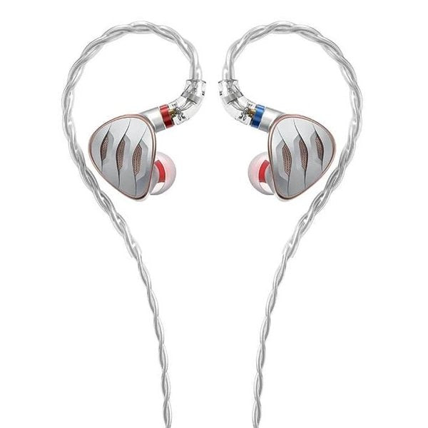 FiiO FH5s in-ear monitors, silver, with cable
