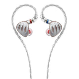 FiiO FH5s in-ear monitors, silver, with cable