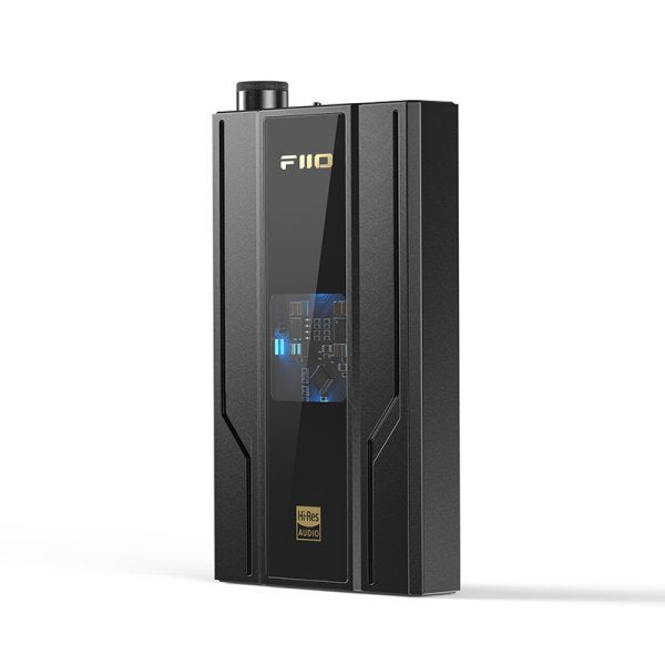 FiiO Q11 portable DAC and headphone amp, angled