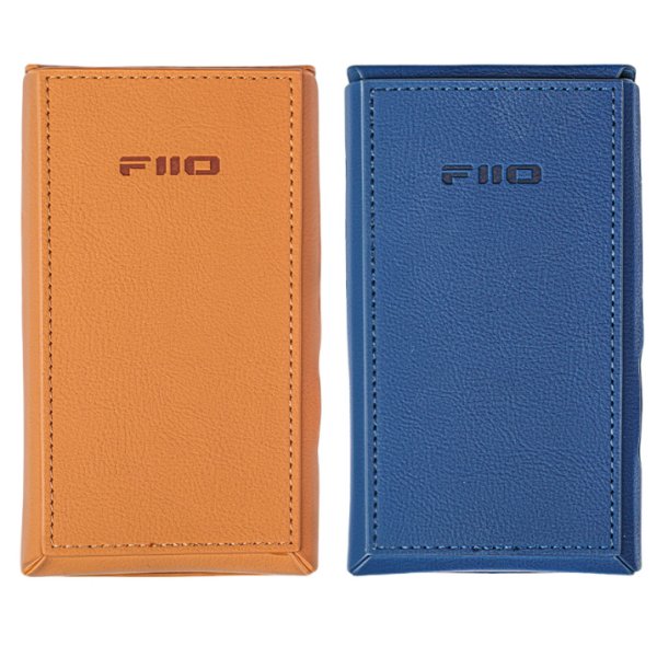FiiO M21 leather case, brown and blue