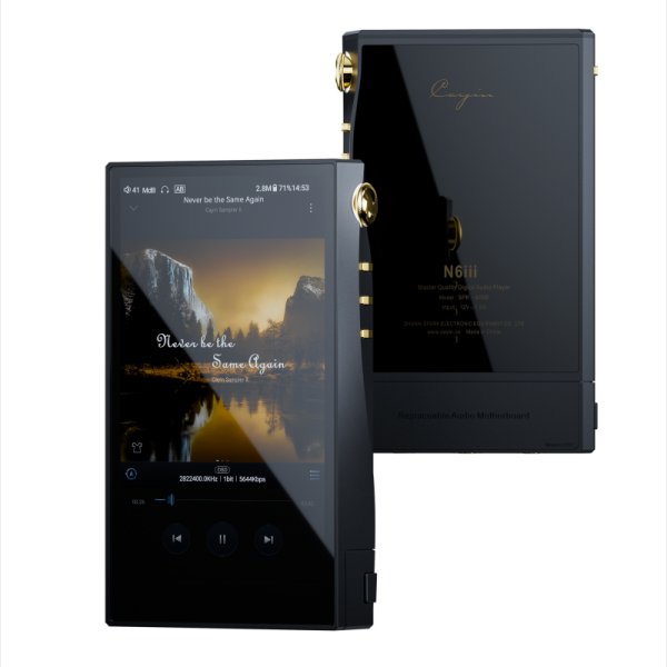 Cayin N6iii R202 music player, front and back