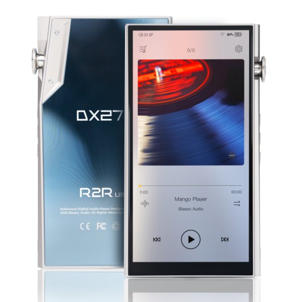 iBasso DX270 R2R Ultra music player, front and back, side by side