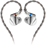 FiiO FD15 in-ear monitors, silver, with cable