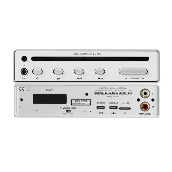 Shanling EC Mini CD player, silver, front and rear panels
