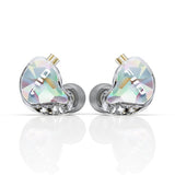 FiiO JD10 in-ear earphones, transparent, shells
