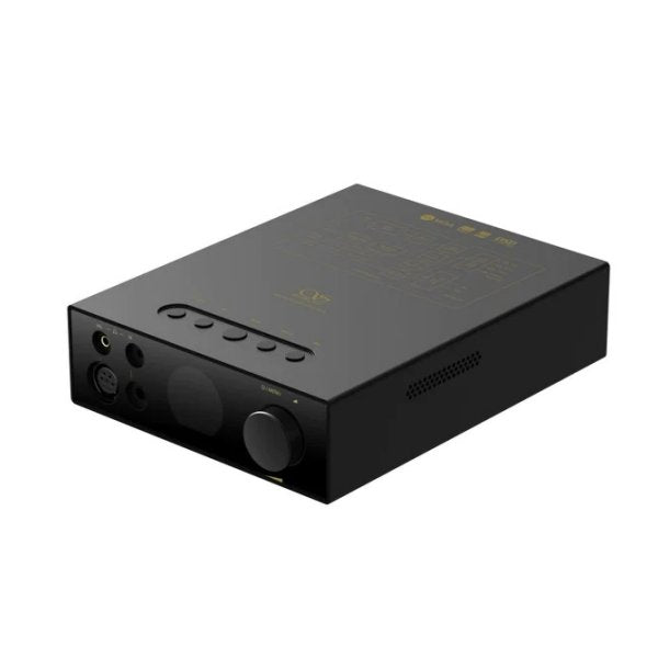 Shanling EH3 desktop DAC and headphone amp, black, angled