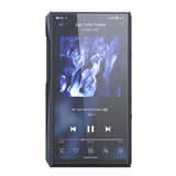 FiiO M23 music player, blue, front with music screen