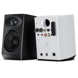 FiiO SP3 BT active desktop speakers, black and white