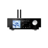 Shanling SM50 in silver, front, with its 4.5-inch touchscreen and volume knob