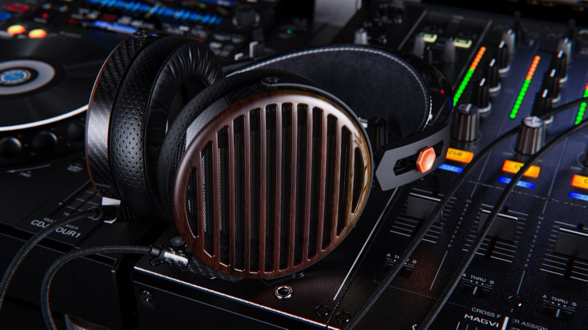 Close-up of the FiiO FT7 premium headphones