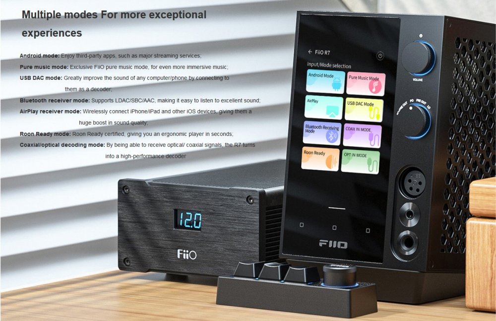 FiiO R7 Desktop Streaming Player and DAC/Amp - FiiO