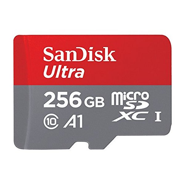SanDisk Ultra 256 GB MicroSDXC UHS-I Memory Card with SD Adapter