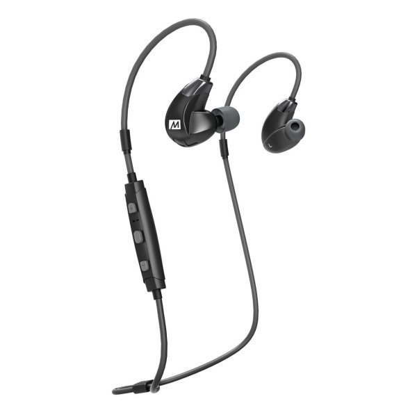 Image of MEE Audio X7 Plus Stereo Bluetooth Wireless Sports In-Ear HD Headphones with Memory Wire and Headset Colour: BLACK