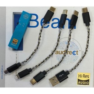 Audirect Beam Portable USB DAC with USB A/USB C/Micro USB/Lightning Adapters (BLUE) 2