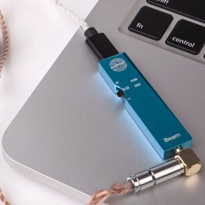Audirect Beam Portable USB DAC with USB A/USB C/Micro USB/Lightning Adapters (BLUE) 3