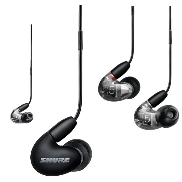 SHURE AONIC 5 Sound Isolating Earphones with Triple High Definition Balanced Armature Drivers