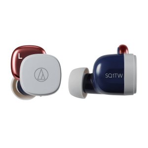 Audio Technica ATH-SQ1TW Headphones - RED/BLUE (Box opened)