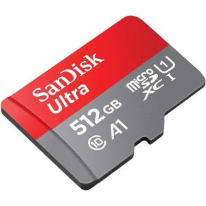 SanDisk Ultra 512GB micro SDXC Class 10 Memory Card and SD Adapter