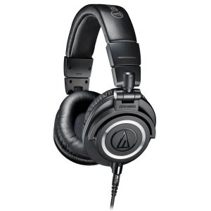 Audio Technica ATH-M50X Studio Monitor Headphones - BLACK (Missing coiled cable)