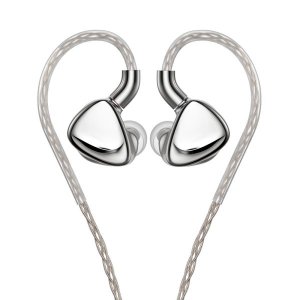 FiiO FX17 1 Dynamic, 4 BA, 8 Electrostatic Driver IEMs - SILVER (Box opened)