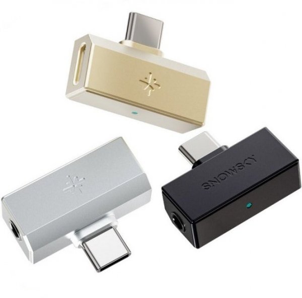 FiiO Tiny - Direct Plug in DAC and Headphone Amplifier Dongle - FiiO Tiny A - 3.5mm/USB-C charging - BLACK (Box opened)