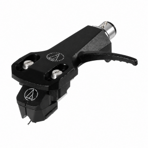 Audio Technica AT-VM95E Elliptical stereo cartridge on AT-HS6 Headshell - BLACK