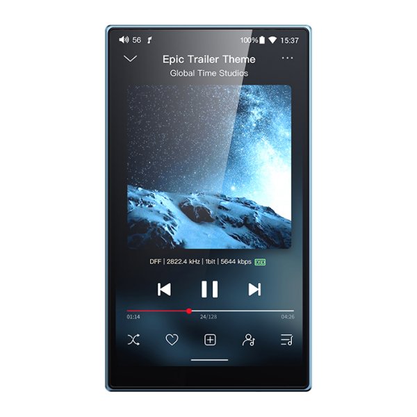 FiiO JM21 Digital Audio Player with 4+64GB Memory - SKY BLUE (Missing USB cable)