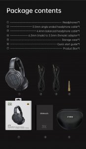 FiiO Jade Audio JT9 Over Ear Headphones
