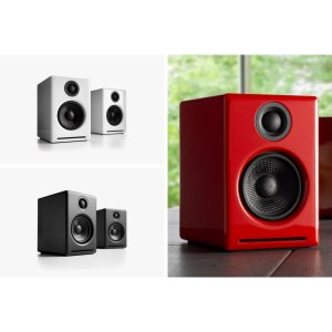 Audioengine 2+ (A2+) Premium WIRELESS Desktop Speakers Colour BLACK